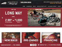 Tablet Screenshot of indianmotorcycleabq.com